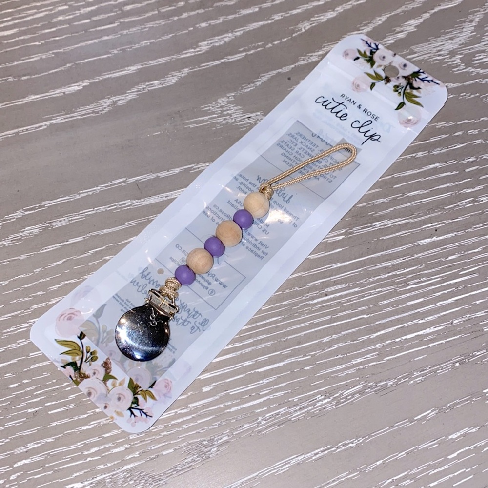 Ryan & Rose Cutie PAT cutie clip pacifier clip